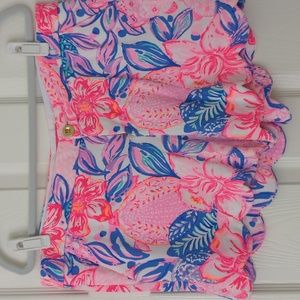 Lilly Pulitzer Turtle Shorts Size 14